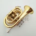 Bb Key Yellow Brass mini Trumpet