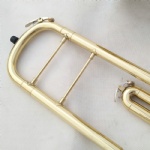 Bb key Lacquer Gold Marching Trombone